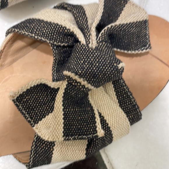 ANTHROPOLOGIE Striped flat sandals-SUPER CHIC and very easy style! - Picture 5 of 5